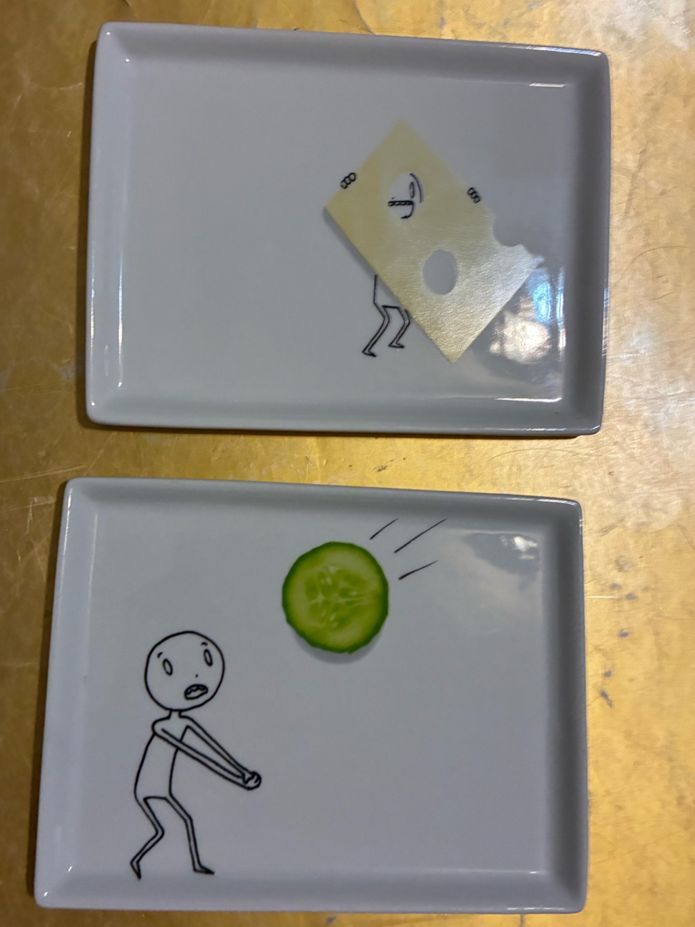 CB2 rectangle plates